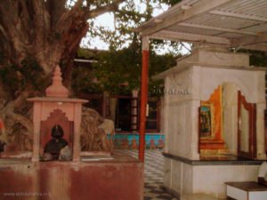 The small mandir where pujan is done with Govardhan bhao