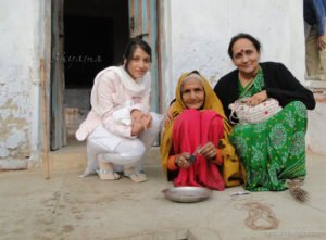 Making the Tulsi kanthi
