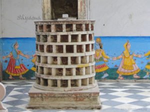 Diyas can be lit in these small squares